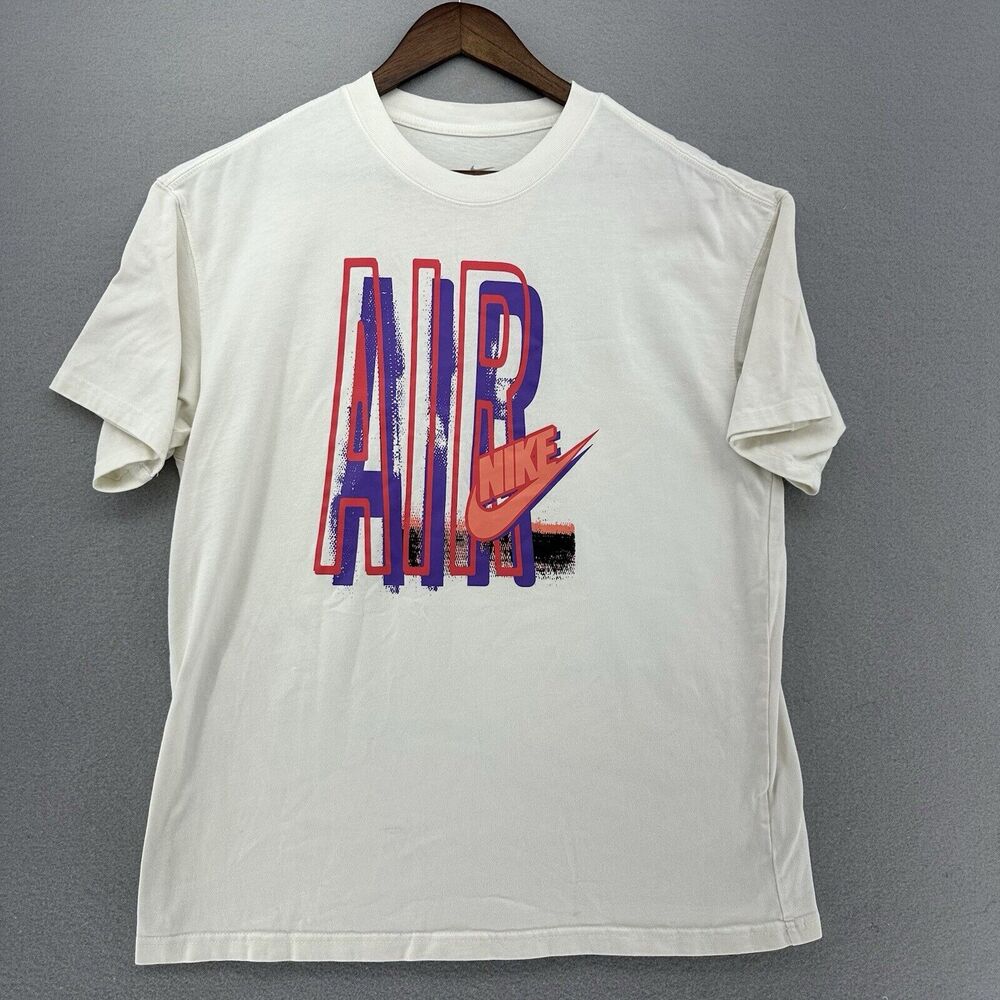 2021 Nike NSW DNA Air LSE White Tee Sz M Retro 90s Throwback Streetwear Reissue